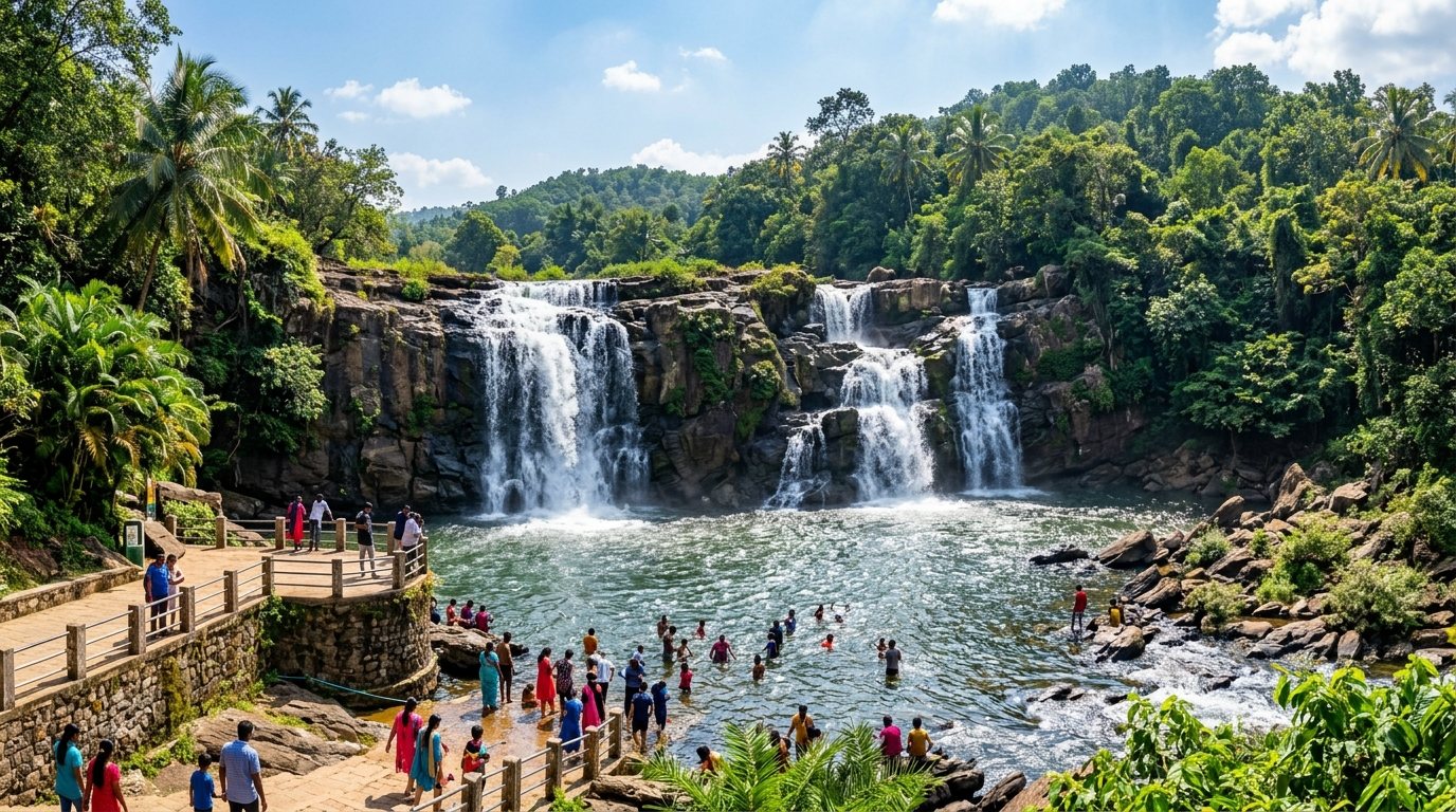 Thirparappu Waterfalls and Mathur Hanging Bridge Tour